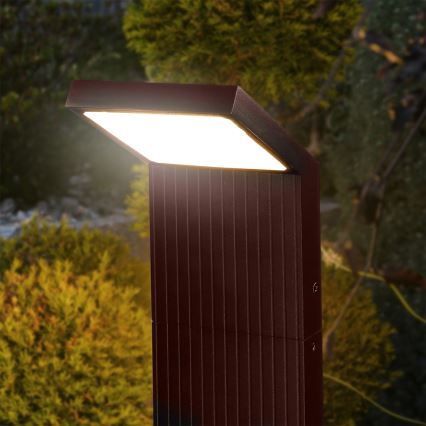 Brilagi - Lâmpada LED para exterior RIANO LED/8W/230V, castanha, IP65, 80 cm