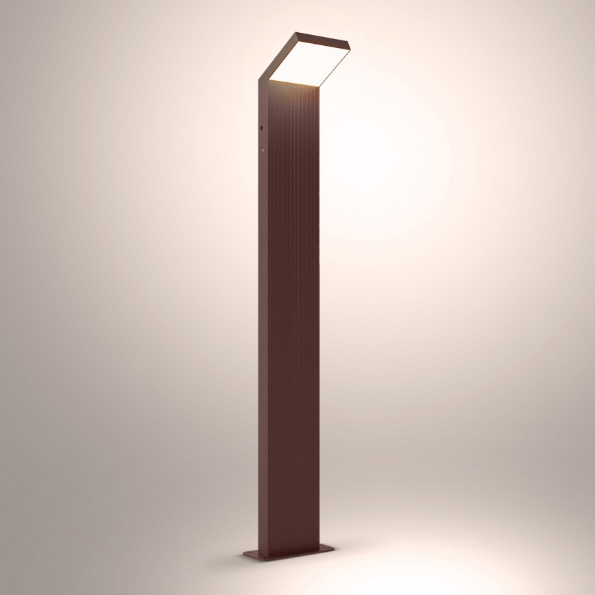 Brilagi - Lâmpada LED para exterior RIANO LED/8W/230V, castanha, IP65, 80 cm