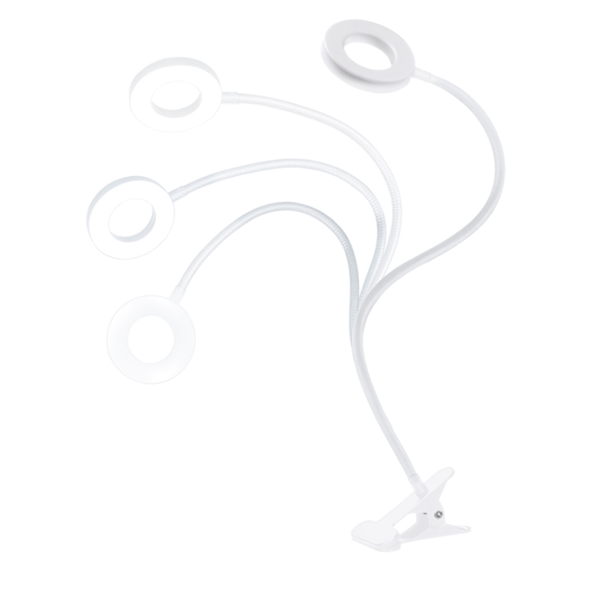 Brilagi - Lâmpada LED regulável com clipe ORBELA LED/8W/5V 3000/4000/5000K branca