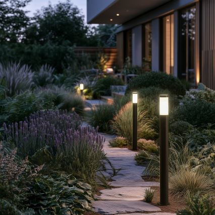 BRILAGI - Candeeiro exterior LED dimerizável ELIA 1xE27/6W/230V 2700-6500K IP44 Wi-Fi 100 cm antracite