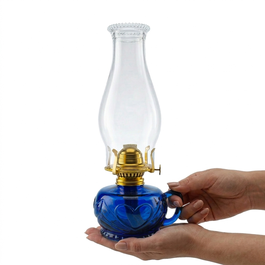 Brilagi - Lampião a petróleo MERLIN azul