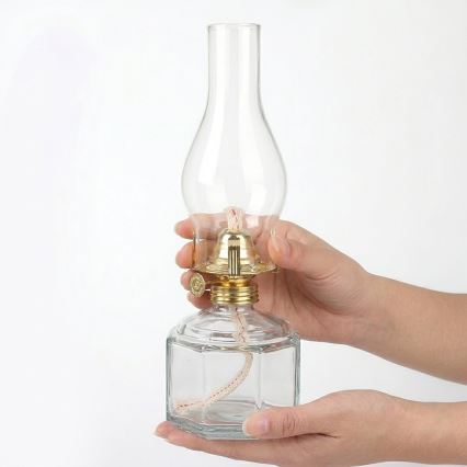 Brilagi - Lampião a petróleo MERLIN transparente
