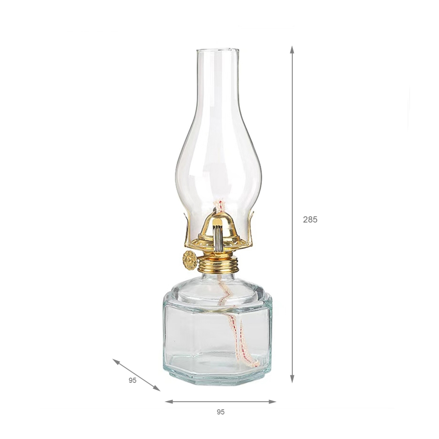Brilagi - Lampião a petróleo MERLIN transparente