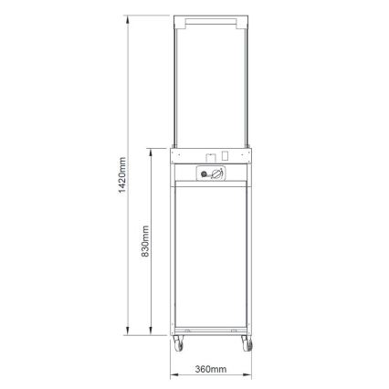 Brilagi - Lareira a gás exterior FLARO GAS 142x36 cm 8kW 1xAAA bege + capa protetora
