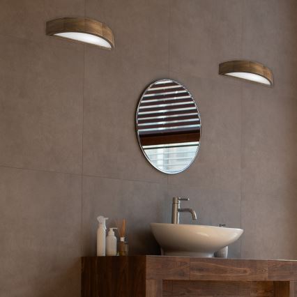 Brilagi - LED Aplique de Parede CARVALHO 1xE27/15W/230V carvalho nogueira