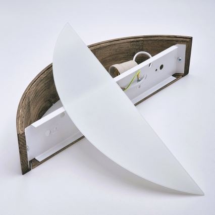 Brilagi - LED Aplique de Parede CARVALHO 1xE27/15W/230V carvalho nogueira