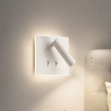 BRILAGI - LED Aplique de parede com spots direcionáveis ZAYA DOUBLE LED/8W/230V + LED/3W branco