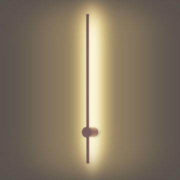 Brilagi - LED Aplique de parede exterior AURA LED/20W/230V 3000K IP54 97 cm castanho IRC 90