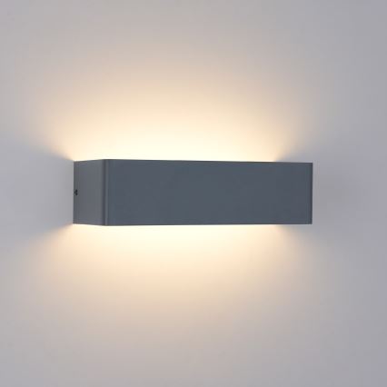 Brilagi - Aplique LED de parede para exterior DONNANI LED/12W/230V 30 cm antracite IP44