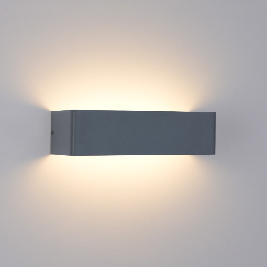 Brilagi - Aplique LED de parede para exterior DONNANI LED/12W/230V 30 cm antracite IP44