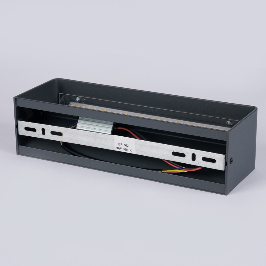 Brilagi - Aplique LED de parede para exterior DONNANI LED/12W/230V 30 cm antracite IP44