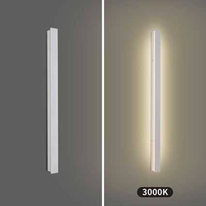 Brilagi - Aplique de parede exterior LED LINEAR LED/22W/230V 3000K IP65 100 cm branco CRI 90