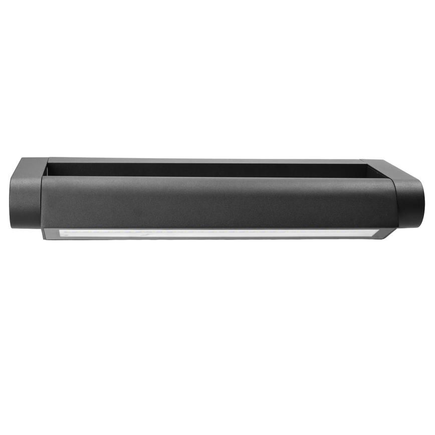Brilagi - LED Aplique de parede exterior SALERNO LED/12W/230V 35,5 cm preto IP65