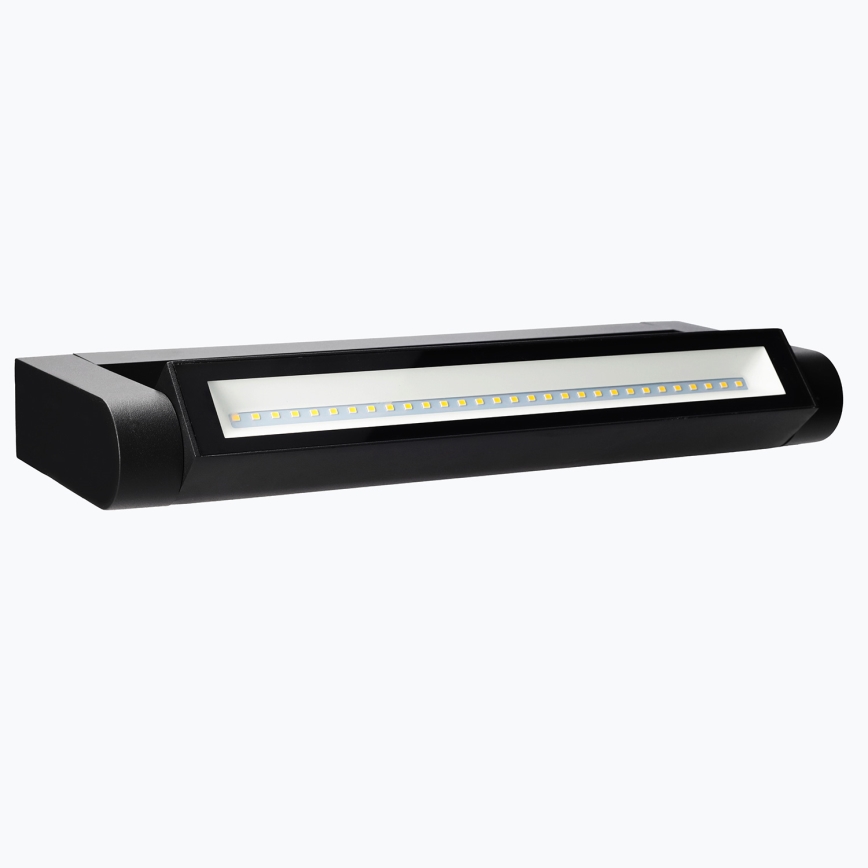 Brilagi - LED Aplique de parede exterior SALERNO LED/12W/230V 35,5 cm preto IP65