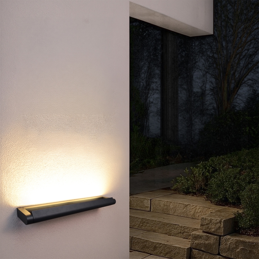 Brilagi - LED Aplique de Parede Exterior SALERNO LED/24W/230V 66 cm preto IP65