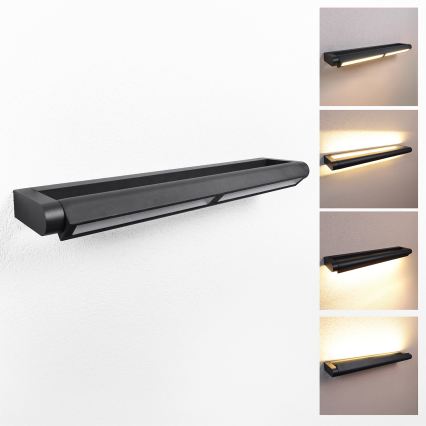 Brilagi - LED Aplique de Parede Exterior SALERNO LED/24W/230V 66 cm preto IP65