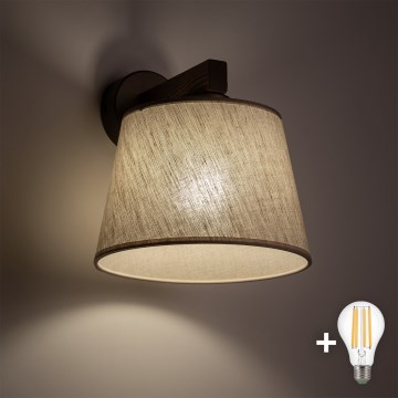 BRILAGI - LED Aplique de parede LATTE 1xE27/15W/230V pinho/bege