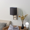 BRILAGI - LED Aplique de parede NUBILA 1xE27/60W/230V cromado mate/preto