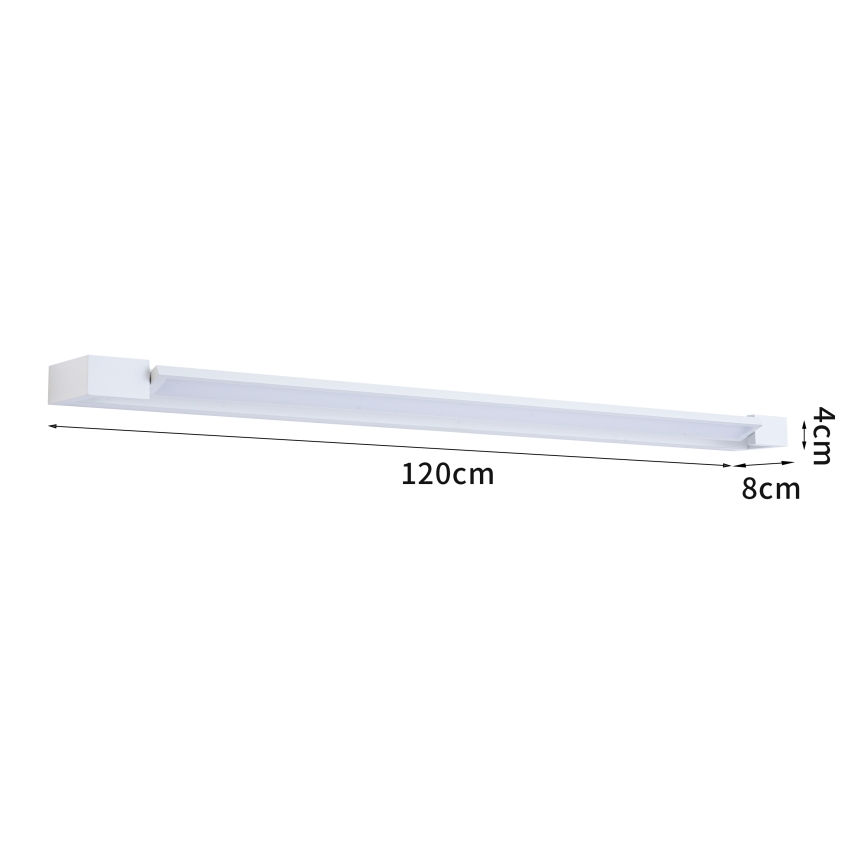 BRILAGI - Aplique de parede exterior LED AQUA LINE LED/36W/230V 120 cm IP44 branco CRI 90