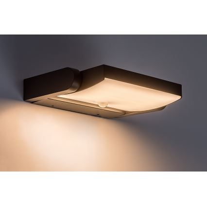 Brilagi - Aplique de parede LED para exterior com sensor ANKLE LED/18W/230V 3000K IP65 antracite