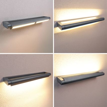 Brilagi - Aplique de parede LED para exterior SALERNO LED/24W/230V 66 cm antracite IP65