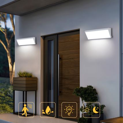 Brilagi - Luminária de parede exterior LED TRIANGLE LED/42W/230V 45 cm branca IP65