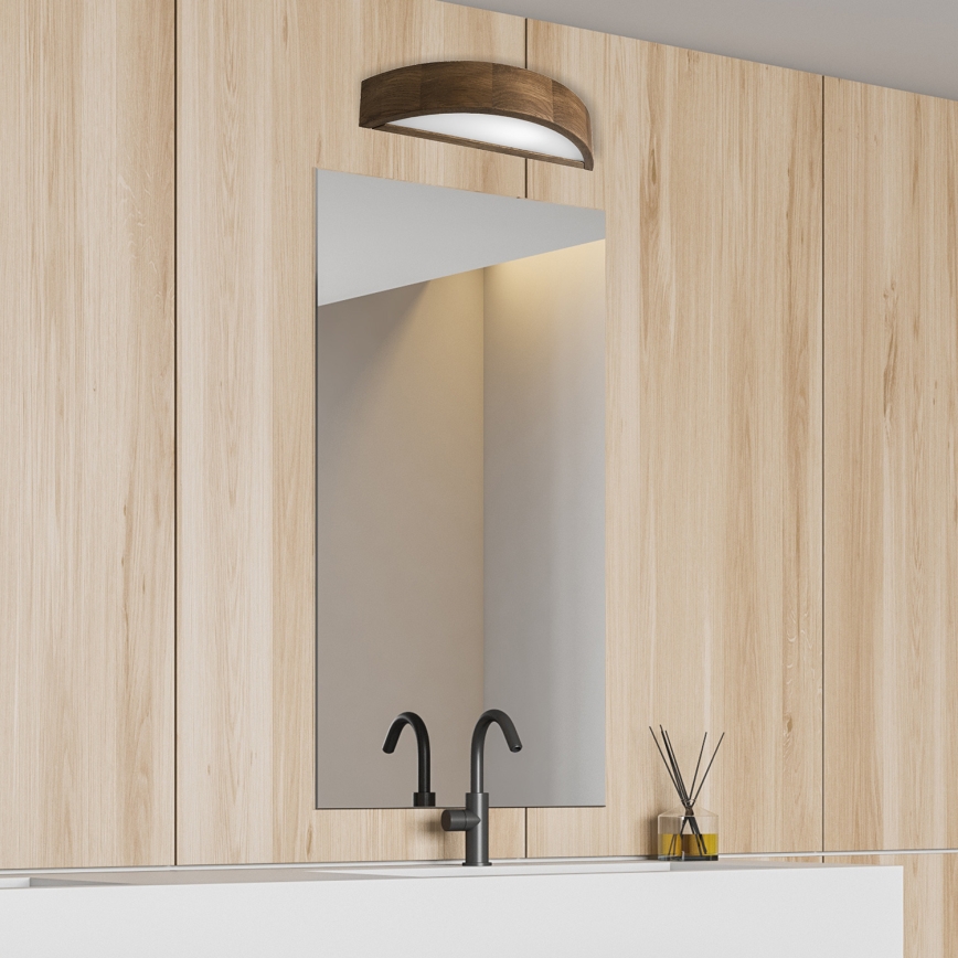 Brilagi - Luminária de parede LED CARVALHO 1xE27/60W/230V carvalho nogueira