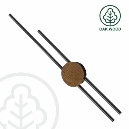 Brilagi - Luminária de Parede LED WOODY COLLINE LED/15W/230V 80 cm carvalho nogueira