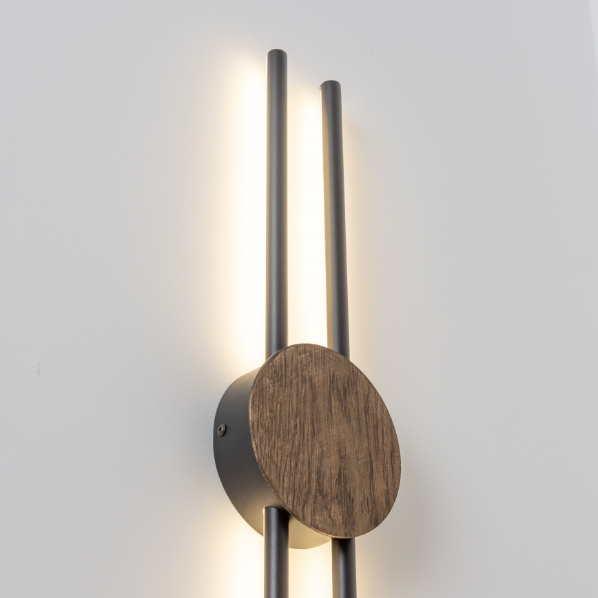Brilagi - Luminária de Parede LED WOODY COLLINE LED/15W/230V 80 cm carvalho nogueira