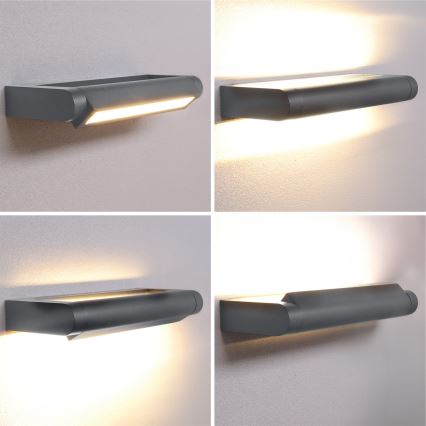 Brilagi - Arandela LED para exterior SALERNO LED/12W/230V 35,5 cm antracite IP65