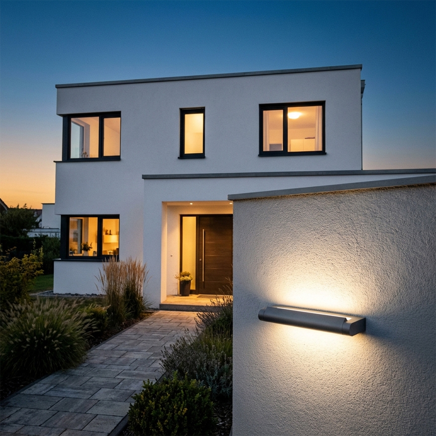 Brilagi - Arandela LED para exterior SALERNO LED/12W/230V 35,5 cm antracite IP65