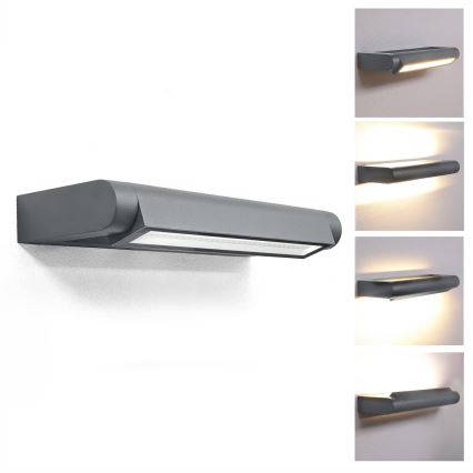 Brilagi - Arandela LED para exterior SALERNO LED/12W/230V 35,5 cm antracite IP65