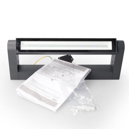 Brilagi - Arandela LED para exterior SALERNO LED/12W/230V 35,5 cm antracite IP65