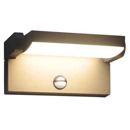 Brilagi - Luminária de parede LED exterior com sensor ANKLE LED/18W/230V 3000K IP65 antracite