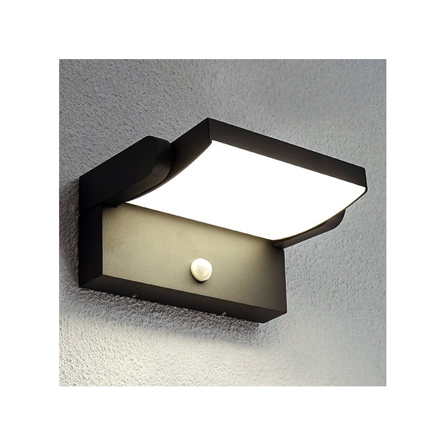 Brilagi - Luminária de parede LED exterior com sensor ANKLE LED/18W/230V 3000K IP65 antracite