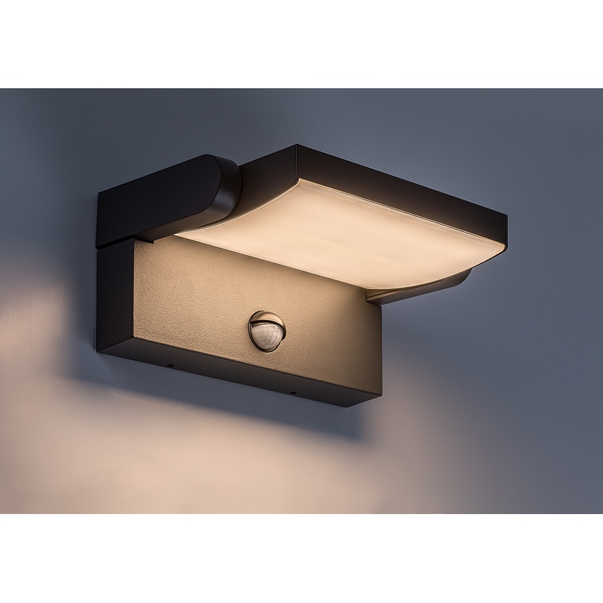 Brilagi - Luminária de parede LED exterior com sensor ANKLE LED/18W/230V 3000K IP65 antracite