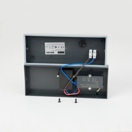 Brilagi - Luminária de Parede Externa LED com Sensor TESSI LED/10W/230V antracite IP54