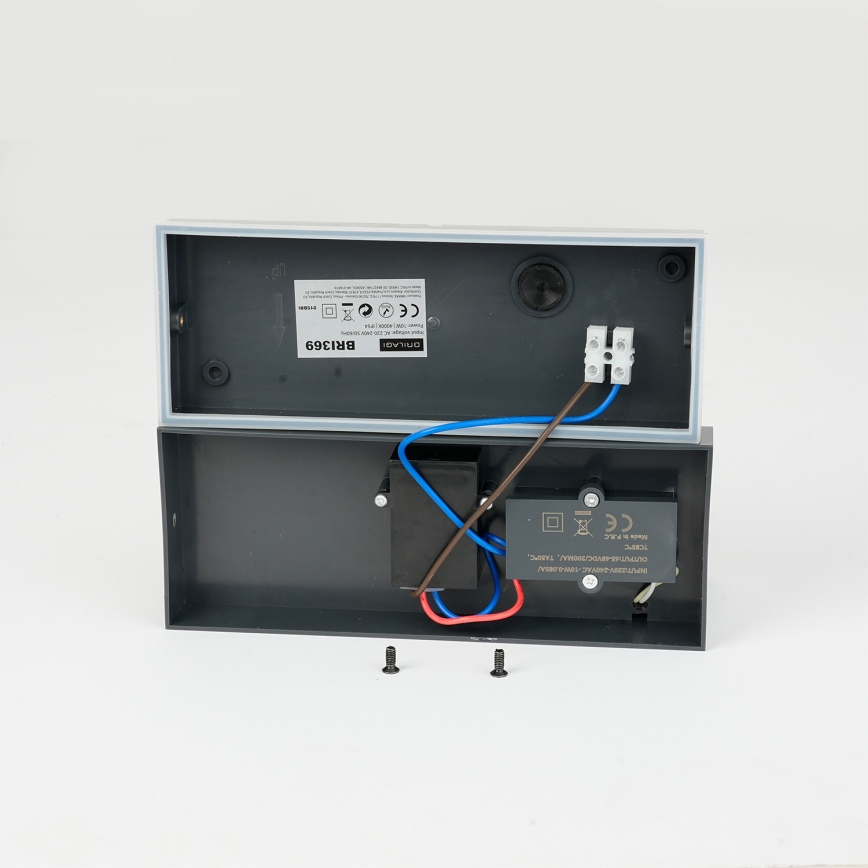 Brilagi - Luminária de Parede Externa LED com Sensor TESSI LED/10W/230V antracite IP54