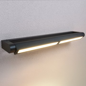 BRILAGI - LED Arandela exterior para fachada SALERNO LED/24W/230V 66 cm preta IP65