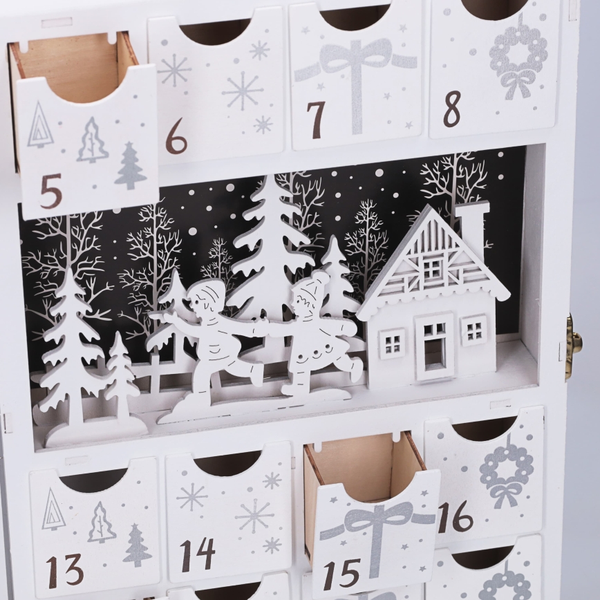 BRILAGI - LED Calendário do Advento LED/2xAA