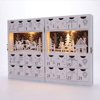BRILAGI - LED Calendário do Advento LED/2xAA