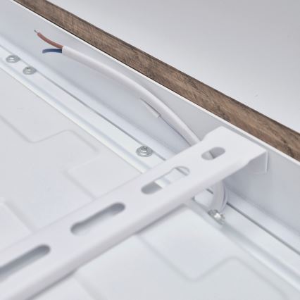 Brilagi - Candeeiro de tecto LED para casa de banho WOODY FRAME LED/40W/230V 60x60 cm IP44, acabamento carvalho/ nogueira