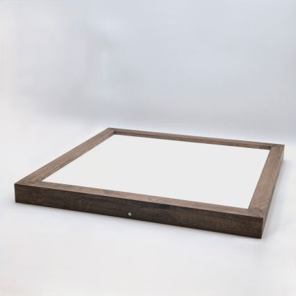 Brilagi - Candeeiro de tecto LED para casa de banho WOODY FRAME LED/50W/230V 60x60 cm IP44 carvalho nogueira