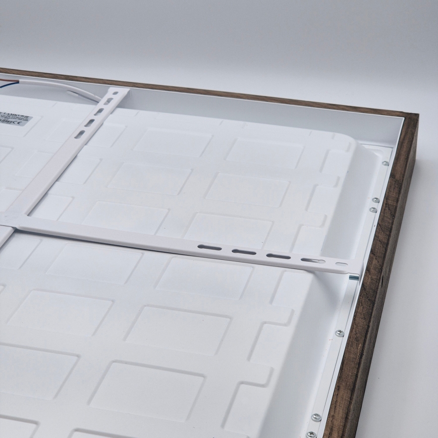 Brilagi - Candeeiro de tecto LED para casa de banho WOODY FRAME LED/50W/230V 60x60 cm IP44 carvalho nogueira