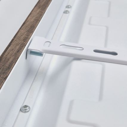 Brilagi - Candeeiro de tecto LED para casa de banho WOODY FRAME LED/50W/230V 60x60 cm IP44 carvalho nogueira