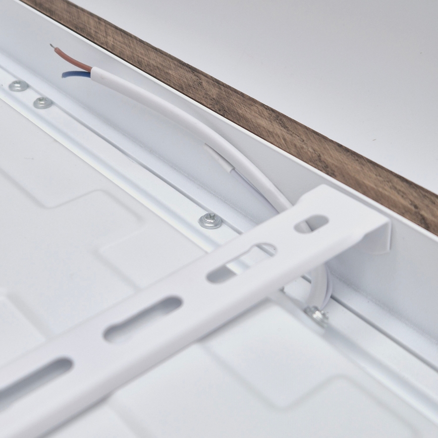 Brilagi - Candeeiro de tecto LED para casa de banho WOODY FRAME LED/50W/230V 60x60 cm IP44 carvalho nogueira