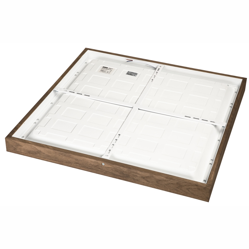 Brilagi - Candeeiro de tecto LED para casa de banho WOODY FRAME LED/50W/230V 60x60 cm IP44 carvalho nogueira