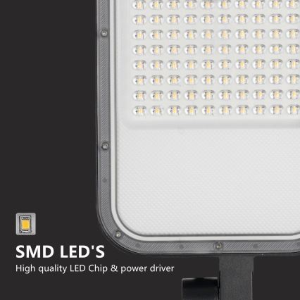 Brilagi - Luminária de rua LED para exterior com poste e braço articulado de 4 m URBANLIGHT LED/100W/230V preta IP65