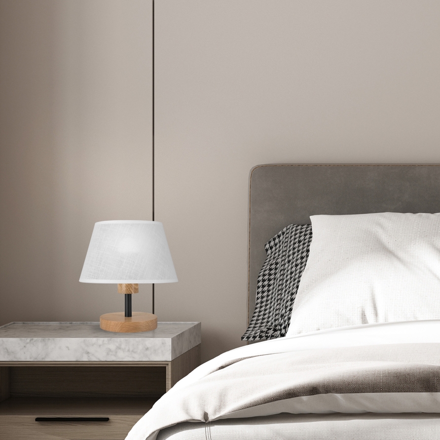 Brilagi - LED Candeeiro de mesa ANTHONY 1xE14/40W/230V carvalho/branco