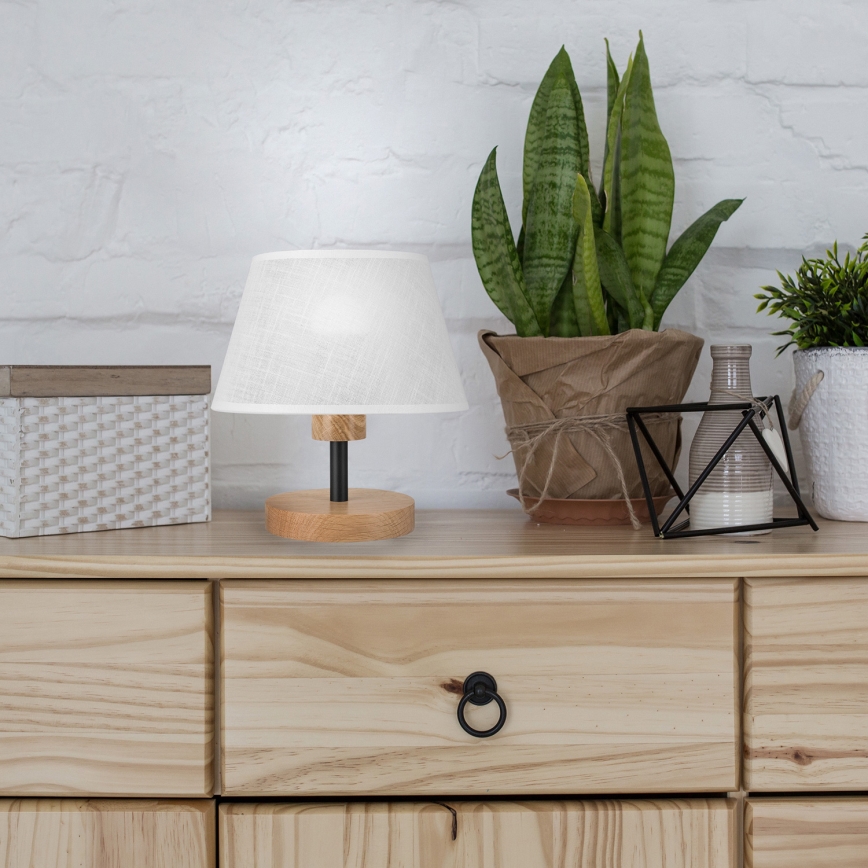 Brilagi - LED Candeeiro de mesa ANTHONY 1xE14/40W/230V carvalho/branco